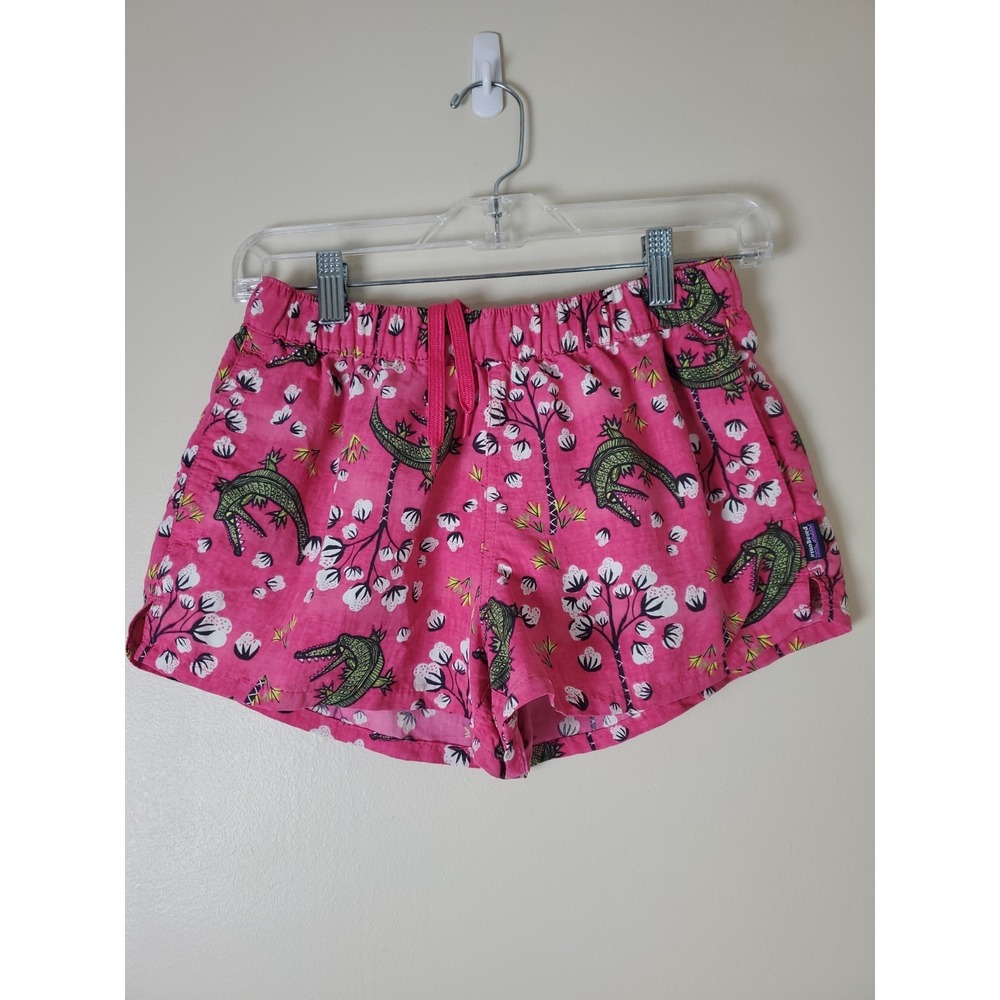 Pink Cotton Floral & Crocodile Print Women’s Shorts